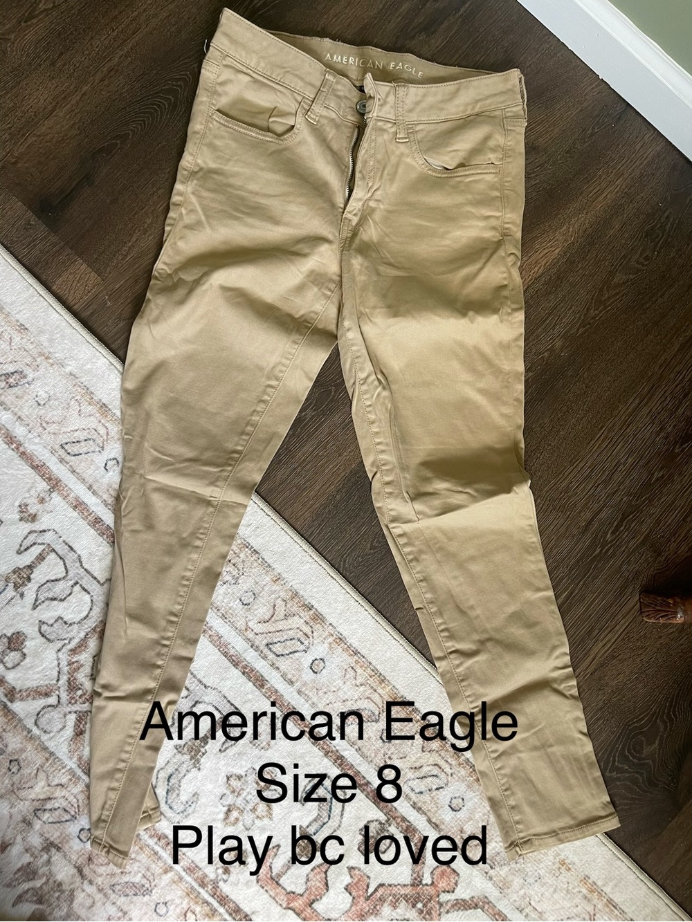 American Eagle Outfitters Women's Khaki Skinny Jeans - Tan